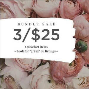 🌸3 for $25 SALE! Bundle and Save on Shipping!